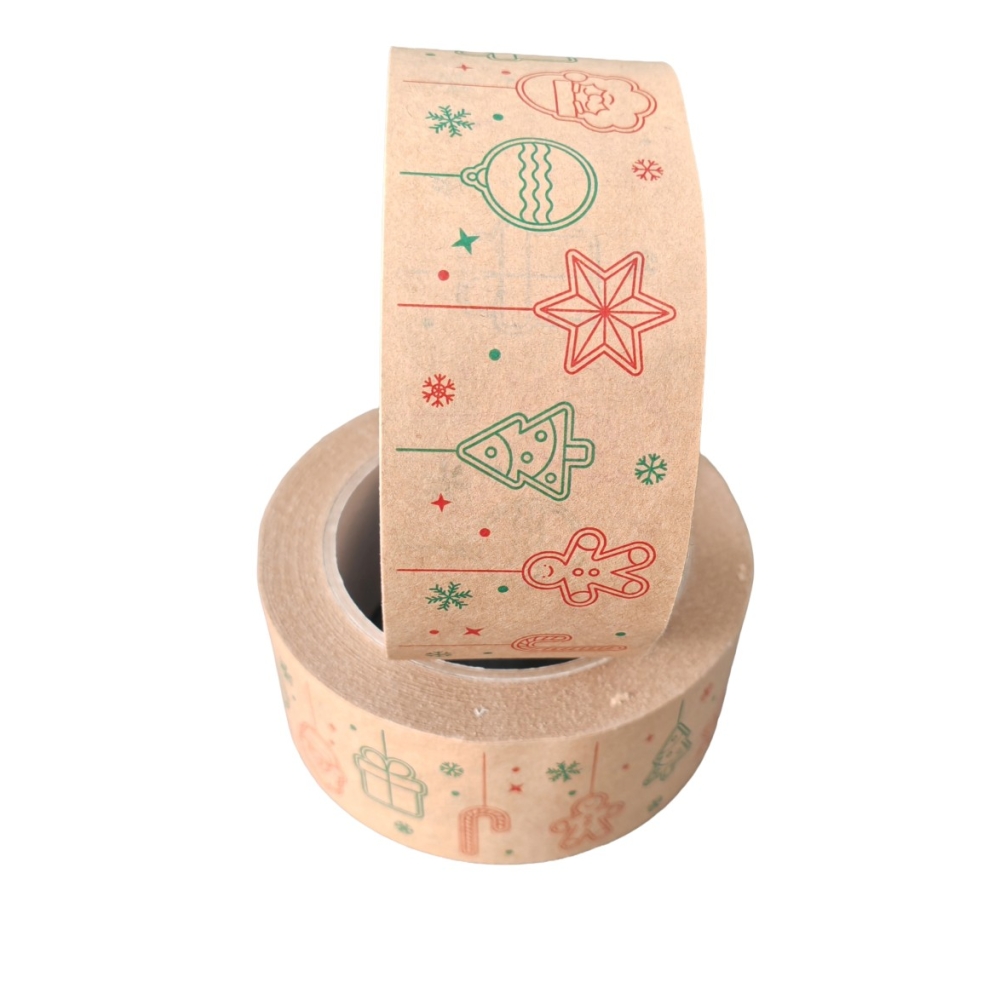 Kalėdinė popierinė lipni juosta